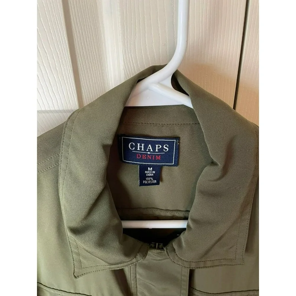 Ladies CHAPS Utility Jacket Size Medium